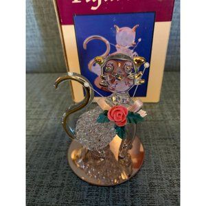 Spun Glass Cat Figurine